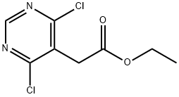 2-(4,6-二氯嘧啶-5-基)乙酸乙酯, 1095822-21-1, 结构式