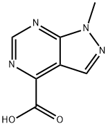 1-methyl-1H-pyrazolo[3,4-d]pyrimidine-4-carboxylic acid Structure