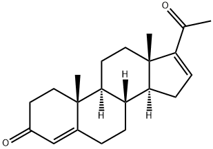 16,17-ジデヒドロプロゲステロン 化学構造式