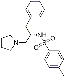 BenzenesulfonaMide, 4-Methyl-N-[(1S)-2-phenyl-1-(1-pyrrolidinylMethyl)ethyl]- 化学構造式