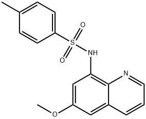 N-(6-甲氧-8-喹啉基)-P-对甲苯磺酰甲基亚硝酰胺, 109628-27-5, 结构式