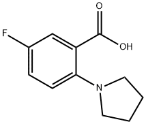 2-(1-吡咯烷基)-5-氟苯甲酸
