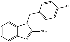 1-(4-Chlorophenylmethyl)-2-aminobenzimidazole Structure