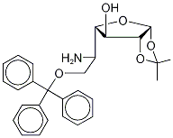 5-Amino-5-deoxy-1,2-O-isopropylidene-6-O-trityl-α-D-galactofuranose Structure