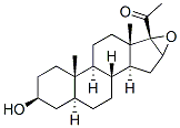16 alpha,17-epoxy-3 beta-hydroxy-5 alpha-pregnan-20-one Struktur