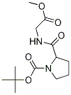 1-BOC-2-(2-甲氧基-2-氧代乙基氨基甲酰基)吡咯烷, 1097194-13-2, 结构式