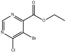 ETHYL 5-BROMO-6-CHLOROPYRIMIDINE-4-CARBOXYLATE,1097250-94-6,结构式