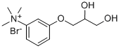 (m-(2,3-Dihydroxypropoxy)phenyl)trimethylammonium bromide Structure