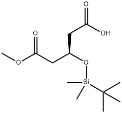 (3R)-3-(tert-Butyldimethylsilyl)oxypentanedioate-1-methyl monoester Struktur