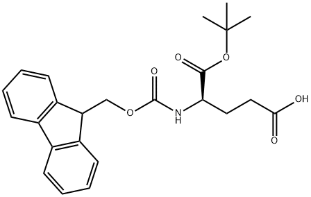 N-(9-芴甲氧羰基)-D-谷氨酸 1-叔丁酯, 109745-15-5, 结构式