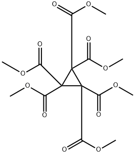 Cyclopropane-1,1,2,2,3,3-hexacarboxylicacidhexamethylester 化学構造式