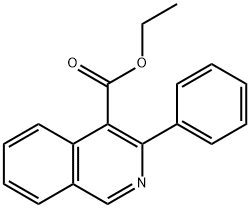 ETHYL 3-PHENYL-4-ISOQUINOLINECARBOXYLATE Structure