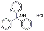 α,α-Diphenyl-2-pyridinemethanol Hydrochloride Structure