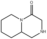オクタヒドロ-4H-ピリド[1,2-A]ピラジン-4-オン 化学構造式