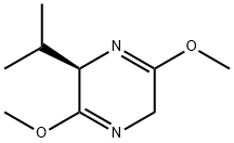 (R)-2-イソプロピル-3,6-ジメトキシ-2,5-ジヒドロピラジン 化学構造式