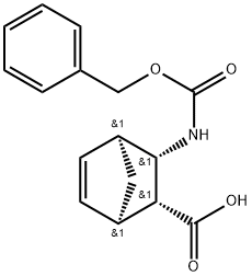 3-EXO-(苯氧羰基氨基)双环]2.2.1]胸腺嘧啶-5-烯-2-EXO-羧酸 结构式