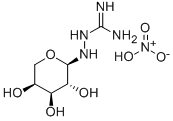 N1-ALPHA-L-ARABINOPYRANOSYLAMINOGUANIDINE HNO3 Structure