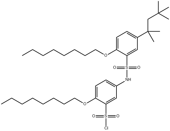 109871-03-6 2-Octyloxy-5-[2-octyloxy-5-(1,1,3,3-tetramethylbutyl)phenylsulfonylamino]benzenesulfonyl chloride