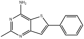 2-甲基-6-苯基噻吩并[3,2-D]嘧啶-4-胺, 109879-70-1, 结构式