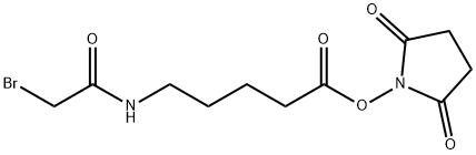 Succinimidyl-5-(bromoacetamido)pentanoate Structure