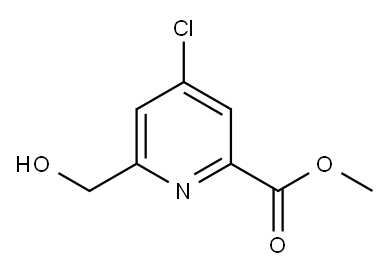 METHYL 4-CHLORO-6-(HYDROXYMETHYL)PICOLINATE Structure