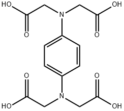 N,N,N',N'-1,4-PHENYLENEDIAMINETETRAACETIC ACID Struktur