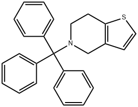 N-三苯甲基-4,5,6,7-四氢噻吩并[3,2-C]吡啶, 109904-25-8, 结构式