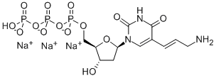 氨基烯丙基-DUTP钠盐, 109921-28-0, 结构式