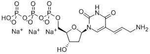 5-(3-AMINOALLYL)-2'-DEOXY-URIDINE 5'-TRIPHOSPHATE SODIUM SALT Structure