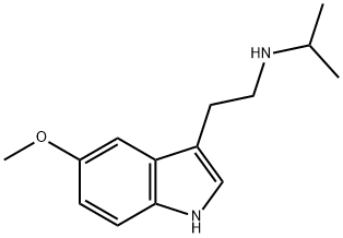 [2-(5-メトキシ-1H-インドール-3-イル)エチル](プロパン-2-イル)アミン 化学構造式