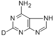 アデニン‐2‐D1 化学構造式