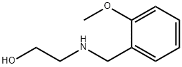 2-[(2-メトキシベンジル)アミノ]エタノール 化学構造式