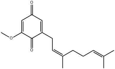 2-[(Z)-3,7-Dimethyl-2,6-octadienyl]-6-methoxy-2,5-cyclohexadiene-1,4-dione Structure