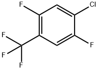 4-クロロ-2,5-ジフルオロベンゾトリフルオリド 化学構造式