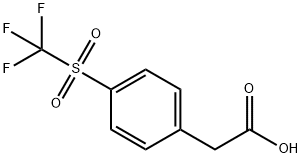 4-(Trifluoromethylsulfony)phenylacetic acid Struktur