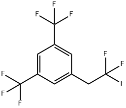 1-(2,2,2-トリフルオロエチル)-3,5-ビス(トリフルオロメチル)ベンゼン 化学構造式