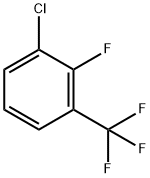 3-クロロ-2-フルオロベンゾトリフルオリド 化学構造式