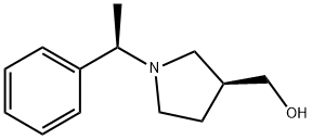 ((S)-1-((R)-1-phenylethyl)pyrrolidin-3-yl)methanol Structure