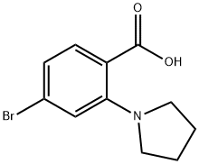 4-BroMo-2-pyrrolidinobenzoic Acid Structure