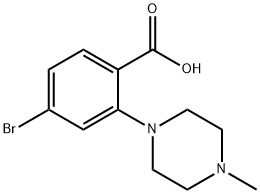 2-(4-甲基-1-哌嗪基)-4-溴苯甲酸, 1099687-04-3, 结构式