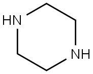 哌嗪,110-85-0,结构式