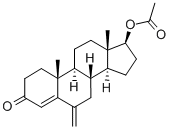 6-methylenetestosterone acetate Structure