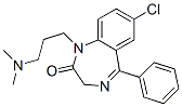 1,3-Dihydro-7-chloro-1-[3-(dimethylamino)propyl]-5-phenyl-2H-1,4-benzodiazepin-2-one Struktur