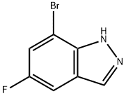 7-溴-5-氟-1H-吲唑 结构式