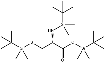 L-Cysteine, N,S-bis(tert-butyldimethylsilyl)-, tert-butyldimethylsilyl  ester Struktur