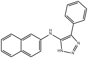 1H-1,2,3-TRIAZOL-5-AMINE, N-2-NAPHTHALENYL-4-PHENYL- 化学構造式