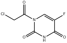 2,4(1H,3H)-Pyrimidinedione, 1-(chloroacetyl)-5-fluoro- (9CI) 结构式
