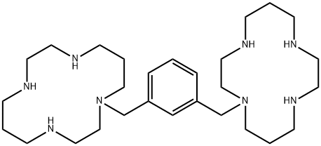 1,1'-[1,3-PHENYLENEBIS-(METHYLENE)]-BIS-(1,4,8,11-TETRAAZACYCLOTETRADECANE) OCTAHYDROCHLORIDE Struktur