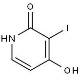 4-Hydroxy-3-iodo-2(1H)-pyridinone 化学構造式