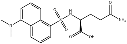 N2-[[5-(ジメチルアミノ)-1-ナフタレニル]スルホニル]-L-グルタミン 化学構造式